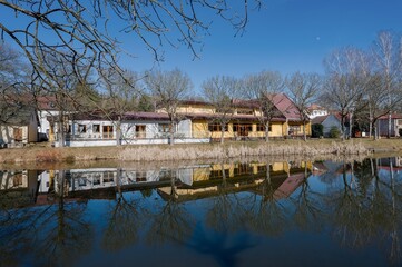 View of the cultural center in the village of Želiv