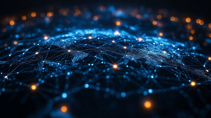 Business with technology, high technology for future. Generative AI Illustration.