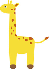 a giraffe is walking
