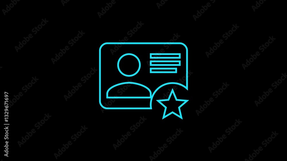 Poster profile icon designed for intuitive recognition in digital identity management, ensuring seamless na