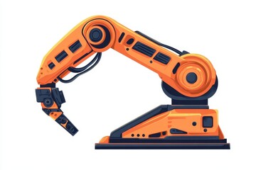 Industrial Robotic Arm in Modern Automated Manufacturing Setting