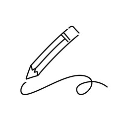 Black pencil line
