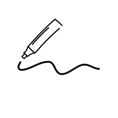 Black pencil line
