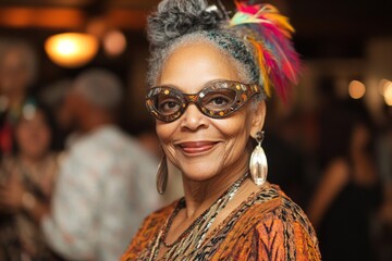 Fototapeta premium Celebration of culture and style at a vibrant gathering