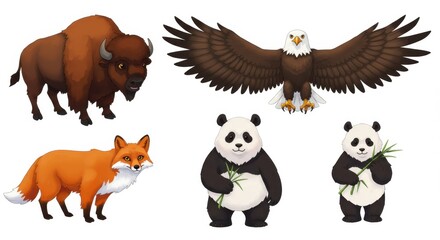 Arctic Wolf Character Design Sheet