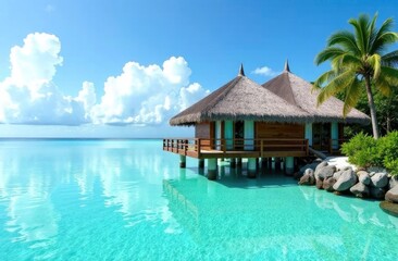 Maldives bungalows
