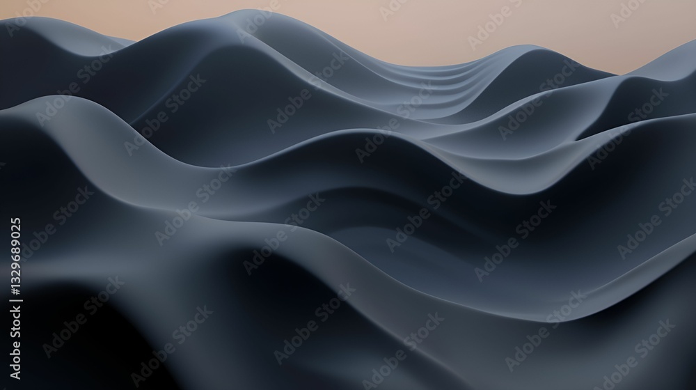 Poster abstract background topographic lines depth concept. waves of smooth, dark patterns resembling flowi