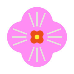 pink flower vector illustration