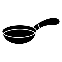 frying pan kitchenware logo icon