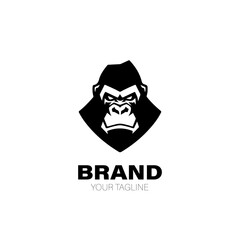 Gorilla Logo. Gorilla Logo Design. Gorilla Logo Brand. Gorilla Logo Vector Design Isolated on White Background