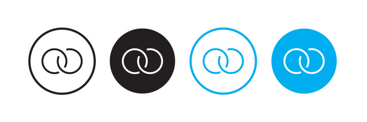 External link symbol icon vector. Link icon isolated on white background. Link vector icon. Hyperlink chain symbol