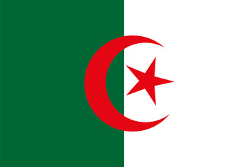 flag of Algeria - Algerian flag country of Africa