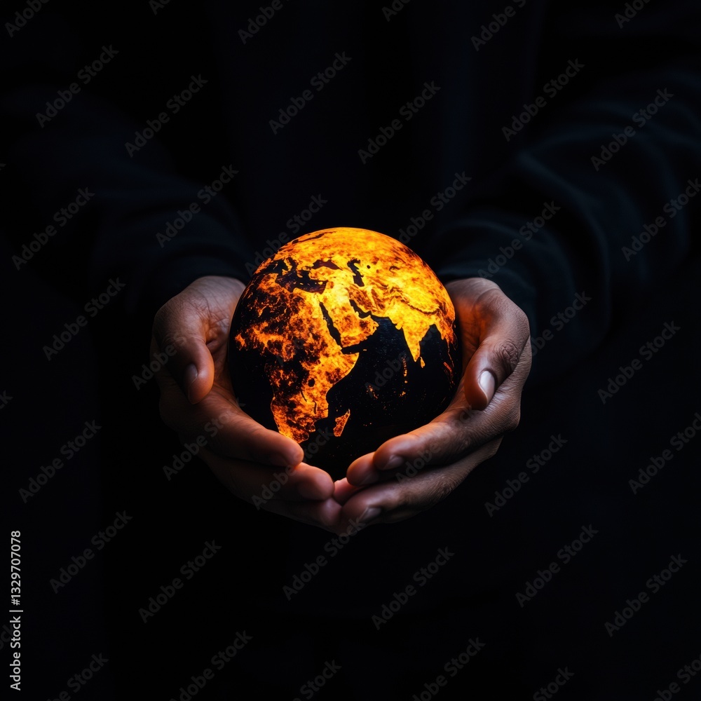 Aufkleber Illuminating Global Potential Transformative Market Insights with Immersive Geospatial Visualization - Emerging Economy Strategic Leadership