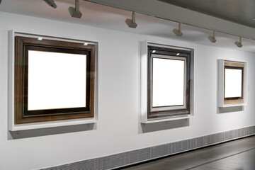 blank frame in gallery