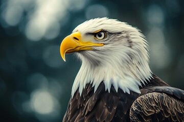 Obraz premium portrait headshot photo of eagle