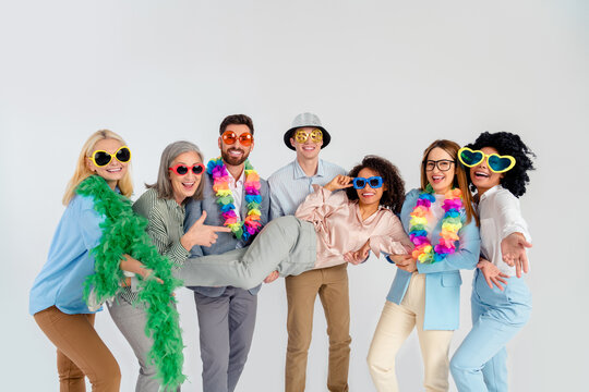 Group of diverse colleagues sharing laughter and fun in a team building activity session