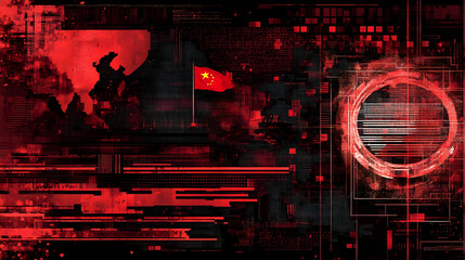 China cyber attack digital map