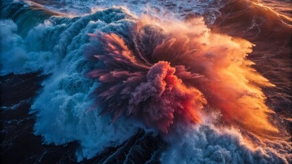 Abstract Ocean Wave Explosion
