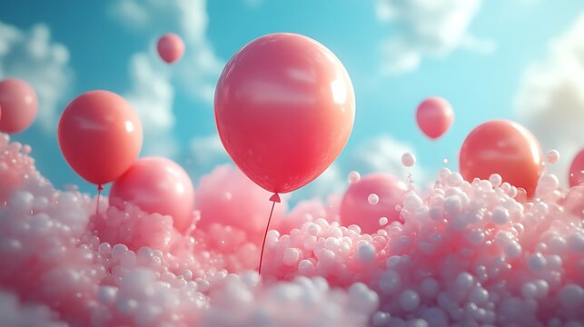 Generative AI artwork for unique children's party decoration themes image