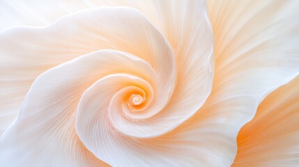 Shell's Spiral: A Peachy Pastel Masterpiece