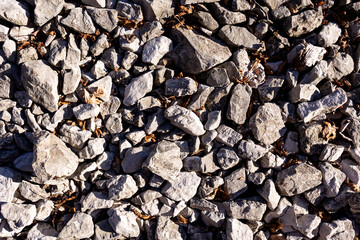 Gravel Close-Up: Rough Stone Surface Detail
