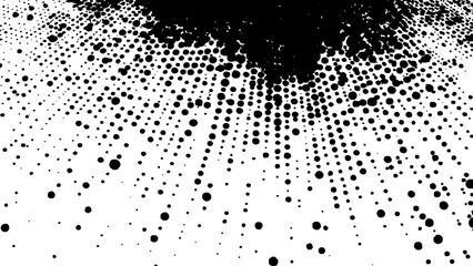 Black halftone vector dots textured pattern on white background, Ideal for vintage design. black spots, splashes and dotted paint marks on a white background. grunge texture of old background