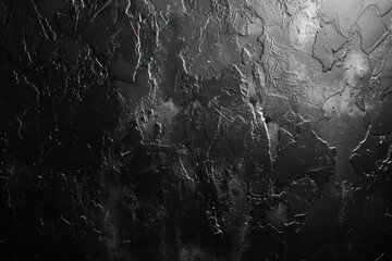 Fototapeta premium Soft lighting brings out the texture of a dark blackboard dusted with fine chalk, enhancing realism