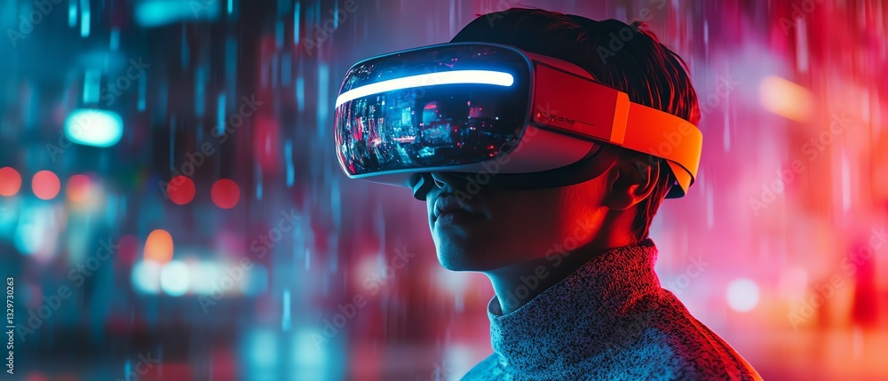 Aufkleber user experiencing the future of gaming and learning in an augmented reality environment