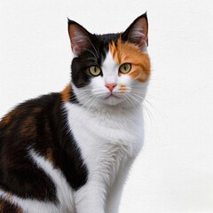 Obraz premium black and white cat