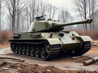 Photo of a tank in World War II