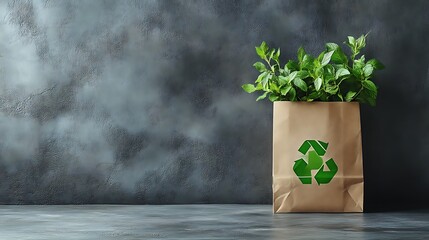 Fresh Mint Leaves in a Recyclable Paper Bag