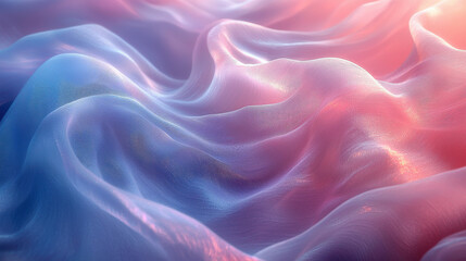 Obraz premium Fluid motion abstract waves digital art soft tones colorful environment artistic viewpoint visual concept