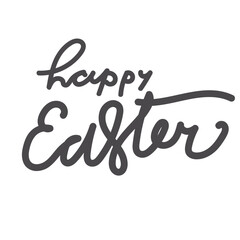 Fototapeta premium Happy Easter. Hand lettering illustration for your design:cards, textile, poster