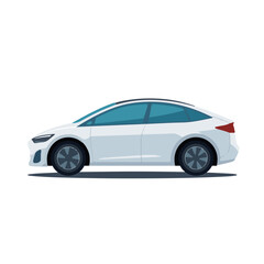 Fototapeta premium Futuristic electric car with solar panels, clean energy concept
