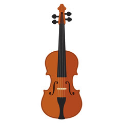 Fototapeta premium Vector illustration of a Mariachi violin on a white background, music