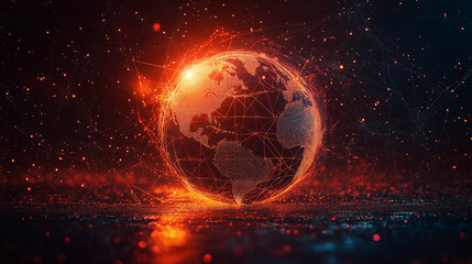 Business with technology, high technology for future. Generative AI Illustration.