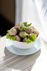 Meatballs, a typical Indonesian dish