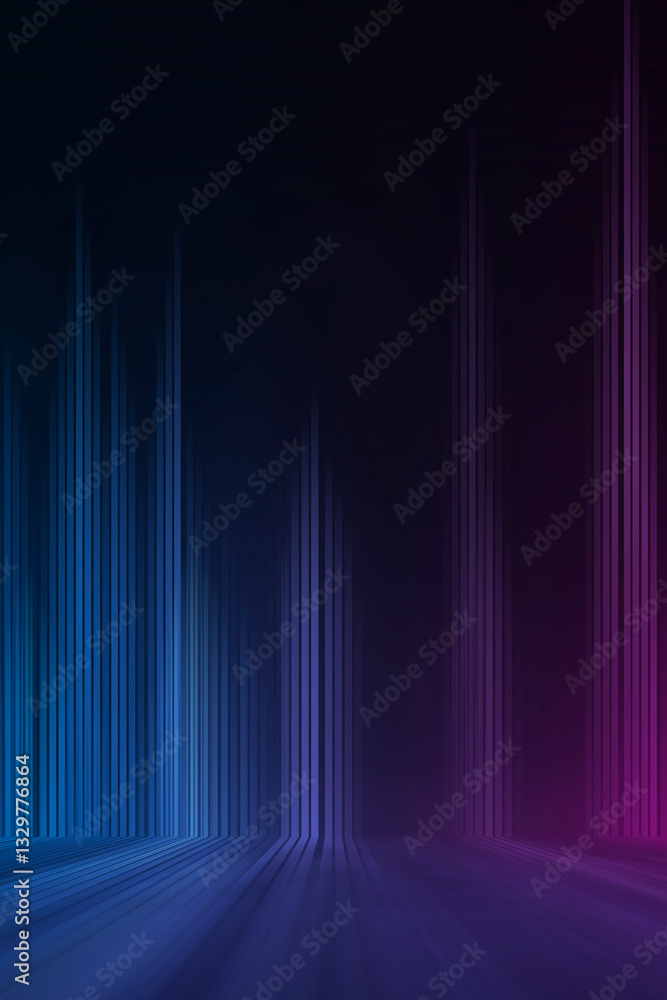 Poster abstract neon background. sound wave design element.
