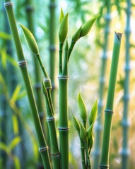 The young buds that sprout from the subterranean stems of bamboo.