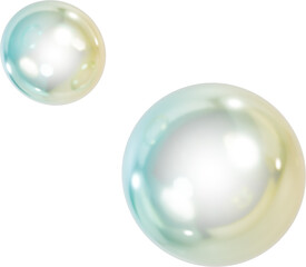 soap bubbles isolated on white