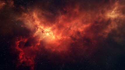 Naklejka premium Distant blazar radiating intense light, surrounded by cosmic dust, a mysterious early universe phenomenon.