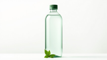Eco-Chic: Bottle with Green Accent Elements