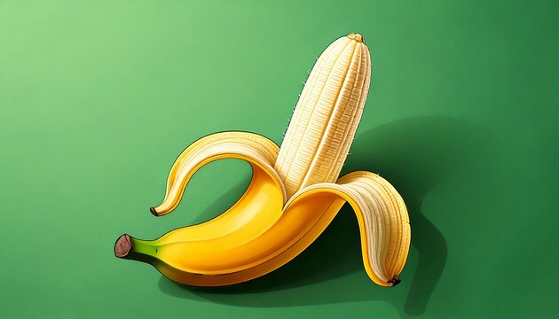 Generated image : banane &eacute;pluch&eacute;e