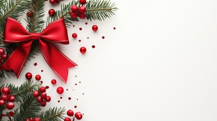 Creative Christmas Invitation Card Design with Ribbon