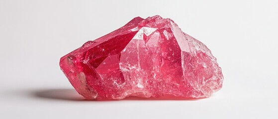 Obraz premium Stunning Pink Quartz Cluster: A Vibrant Gemstone Showcase