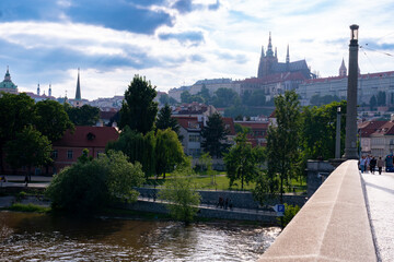 prague castle and charles bridge, Tourism in the Czech Republic, its buildings and classical...