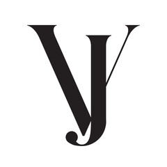 VJ or JV Abstract Letters Logo Design Monogram. 標誌設計, ロゴデザイン, Diseño de logotipo