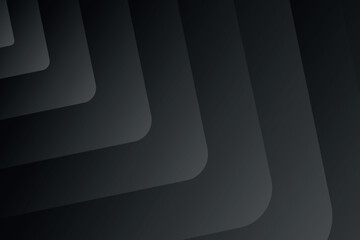Abstract dark gradient background with layered rounded rectangles, modern minimalistic design.