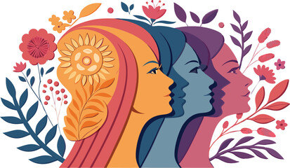 Accelerate action - International women's day concept poster. Women's day campaign theme - Isolated on transparent background AI, EPS, PNG, JPEG File.