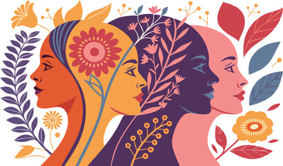 Accelerate action - International women's day concept poster. Women's day campaign theme - Isolated on transparent background AI, EPS, PNG, JPEG File.